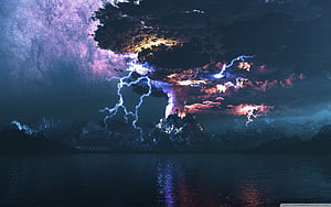 Lightning, HD wallpaper