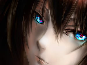 Anime Kyoukai Eyes Girl Art, Anime Close Up, HD wallpaper