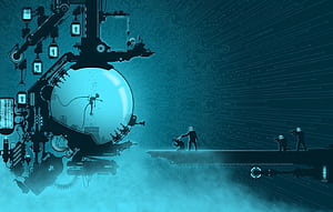 Science Lab, Sci Fi Lab, HD wallpaper