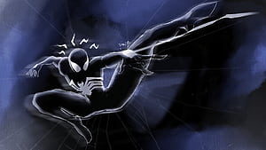 The Darker Spider, spiderman, superheroes, artwork, art, digital-art, artstation, HD wallpaper