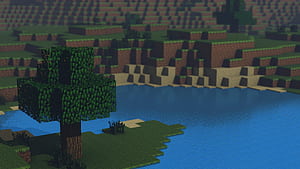 Minecraft Tree, HD wallpaper