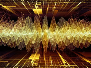 Wave Function Series Background Design, HD wallpaper