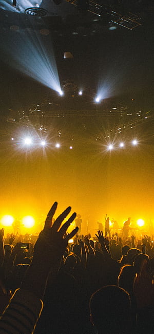 Crowd Peoples Music Party iPhone XS, Music Show, HD phone wallpaper