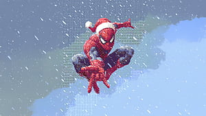 Spiderman 8 Bit, spiderman, superheroes, artwork, art, digital-art, 8-bit, HD wallpaper