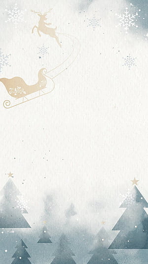 Winter background vector, HD phone wallpaper
