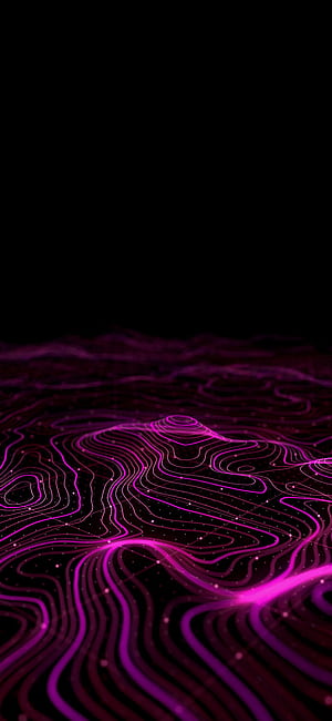 Pink Waves, amazing, awesome, cool, dark, nice, tech, technology, wave, phone, Tech Aesthetic, HD phone wallpaper