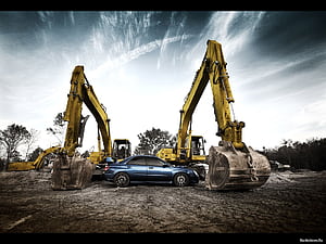 Bagger, Backhoe, HD wallpaper