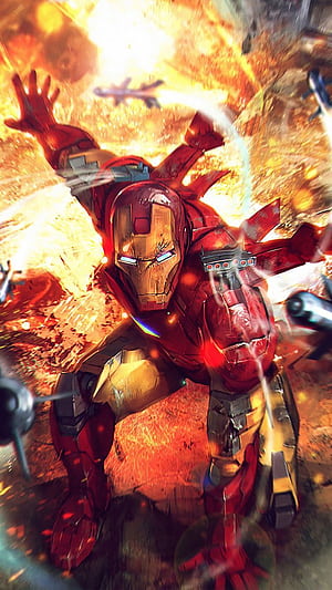 Iron Man Comics, Iron Man Cave, HD phone wallpaper