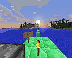 parkour map 1001 Minecraft: Java, HD wallpaper