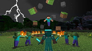 Minecraft Multiplayer, HD wallpaper