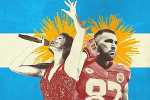 Travis Kelce in Buenos Aires, Travis Kelce and Taylor Swift, HD wallpaper