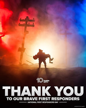 Tampa Bay on X: NATIONAL FIRST RESPONDERS DAY: Today and every day, thank you to the brave men & women who come to our aid during our most trying times of, Men Are Brave, HD phone wallpaper
