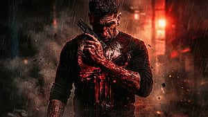 Punisher , the-punisher, punisher, superheroes, artwork, art, digital-art, ai, HD wallpaper