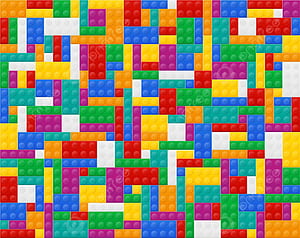 Colored Plastic Constructor, HD wallpaper