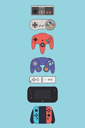 Game Controller, Retro Controllers, HD phone wallpaper