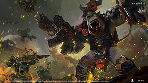 : Warhammer Gladius, Warhammer Orks, HD wallpaper