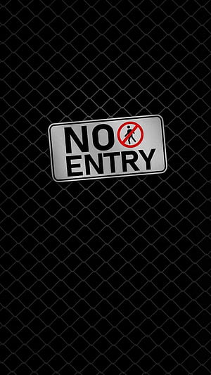 No Entry iPhone, Input, HD phone wallpaper