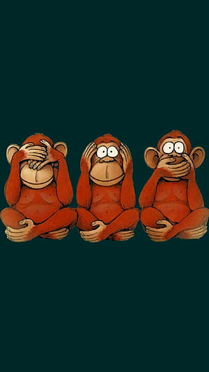 Three Wise Monkeys, HD phone wallpaper