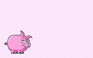 Piglet, Pink Pig, HD wallpaper
