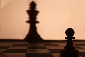 Chess Pawn Shadow, HD wallpaper