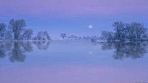 Moon Reflection, HD wallpaper