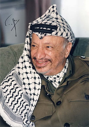 1st PRESIDENT Yasser Arafat (+) PALESTINIAN autograph, signed, Yasir Arafat, HD phone wallpaper