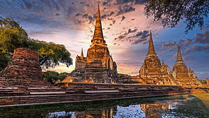 Ayutthaya Historical Park Ayutthaya Thailand 2021 Bing, HD wallpaper