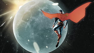 Superman Soars: Clark Kent Comic from DC Comics, Super Man Space, HD wallpaper