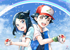 Ash & Liko Unite: Pokémon Horizons Anime, HD wallpaper