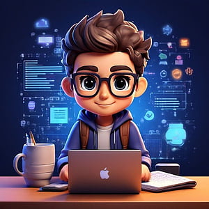 Coding Cafe, Cartoon Coding, HD phone wallpaper