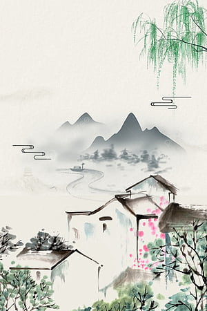 Chinese Style Dream Village Background For, Traditional China, HD phone wallpaper