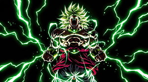 Broly Stripes Of Power, dragon-ball, broly, anime, artist, artwork, digital-art, ai, HD wallpaper