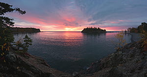 of Split Rock Lighthouse in Fall, HD wallpaper