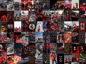 F1 Aesthetic Collage, Ferrari Formula 1 Poster, Formula 1 Gift, F1 Wall Art, F1 Poster, F1 Digital Print, 160PCS Digital, HD wallpaper