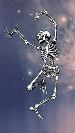 Dancing skeleton, HD phone wallpaper