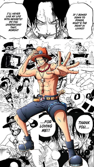 Made a manga panel Ace tonight cause I haven't seen any, HD phone wallpaper