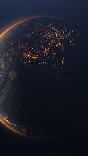 Alien planet , Orbit, Outer, Distant, HD phone wallpaper