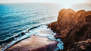 Malibu United States, usa, sea, ocean, mountains, mountain, nature, HD wallpaper