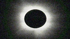2024 eclipse, eclipse, monochrome, TV, Void, HD wallpaper