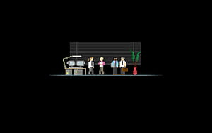 The IT Crowd, Minimalism, 8 bit, Pixel art / and Mobile Background, HD wallpaper
