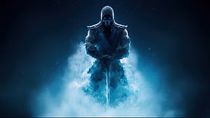 Sub Zero Unstoppable Force, sub-zero, mortal-kombat, games, ai, artist, artwork, digital-art, video-games, HD wallpaper