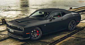 Dodge Hellcat, Black Hellcat, HD wallpaper