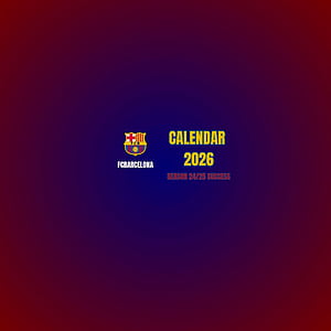 FC Barcelona 2026 Printable Calendar, HD phone wallpaper