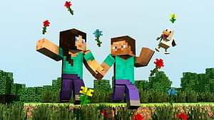 Minecraft Multiplayer, HD wallpaper