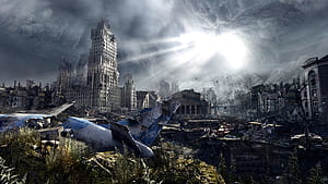 Moscow, Russia, the plane, metro last light, 2034 for mobile and , section игры, resolution, HD wallpaper