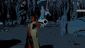 Hellboy: Web of Wyrd – Mystical Adventure Background, video game, Hellboy Web of Wyrd, HD wallpaper