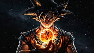 Goku Rising To Power, goku, anime, artwork, art, digital-art, artist, ai, HD wallpaper