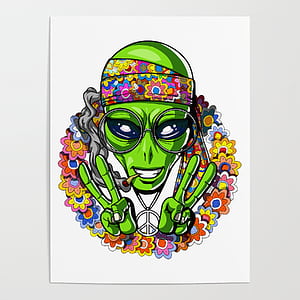 Psychedelic Alien, HD phone wallpaper