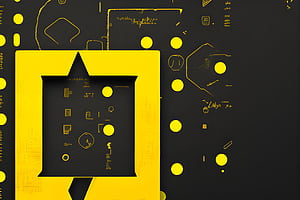 Javascript with background, Yellow Circle, HD wallpaper