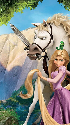 Tangled pascal, Rapunzel Pascal, HD phone wallpaper
